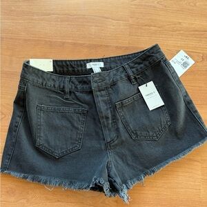 Forever 21 Charcoal Jean Shorts